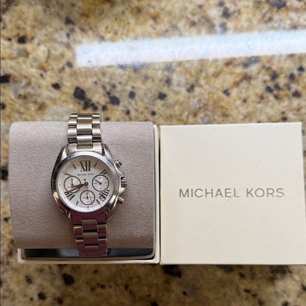 Michael Kors Silver Chronograph Watch